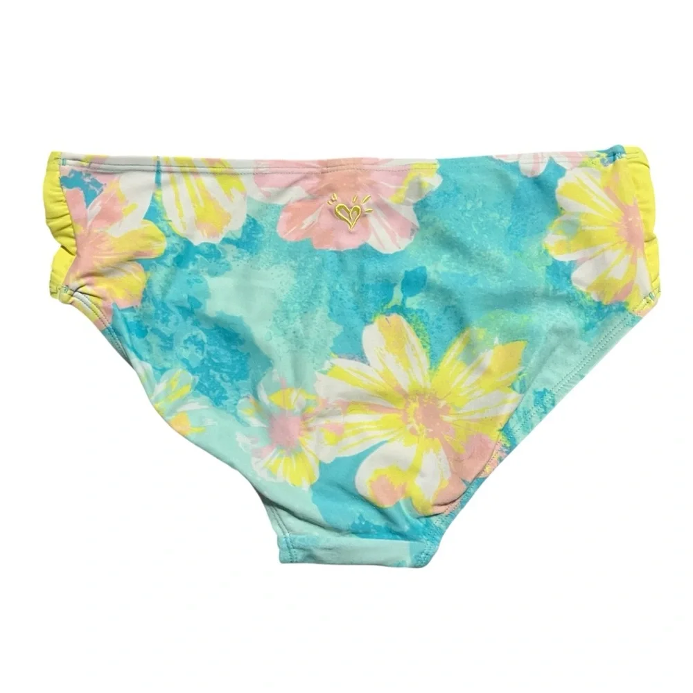 Justice 14Y Floral Tiered Ruffle Tankini Swimsuit